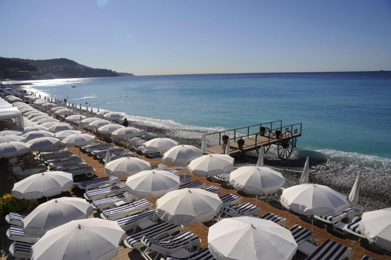 Boscolo Nice Hotel & Spa Exterior foto The beach at Nice